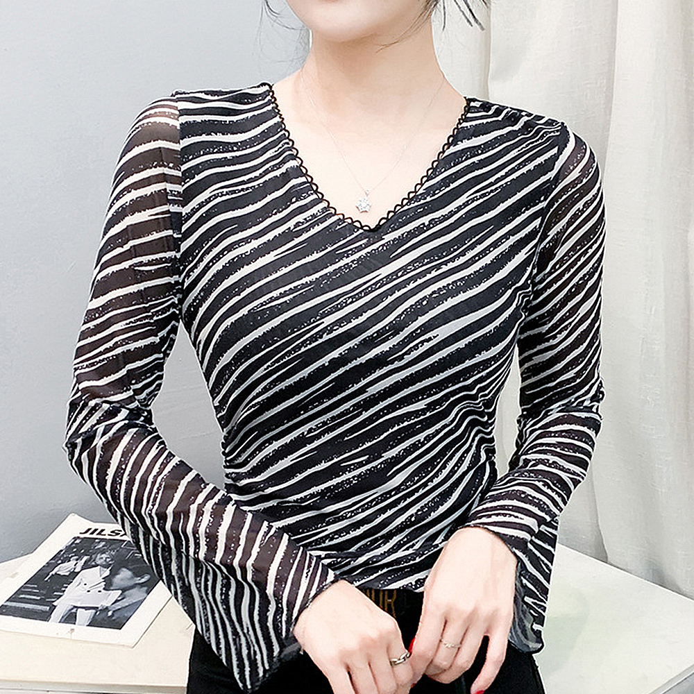 여성 라인댄스 의상 상의 라인댄스복 옷 글램지브라탑 - 상세 이미지 3