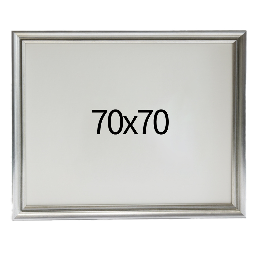 럭셔리 엔틱 원목액자 웨딩액자 우드 아크릴 프레임 스튜디오 틀 70x70 700x700mm, 실버 - 메인 이미지