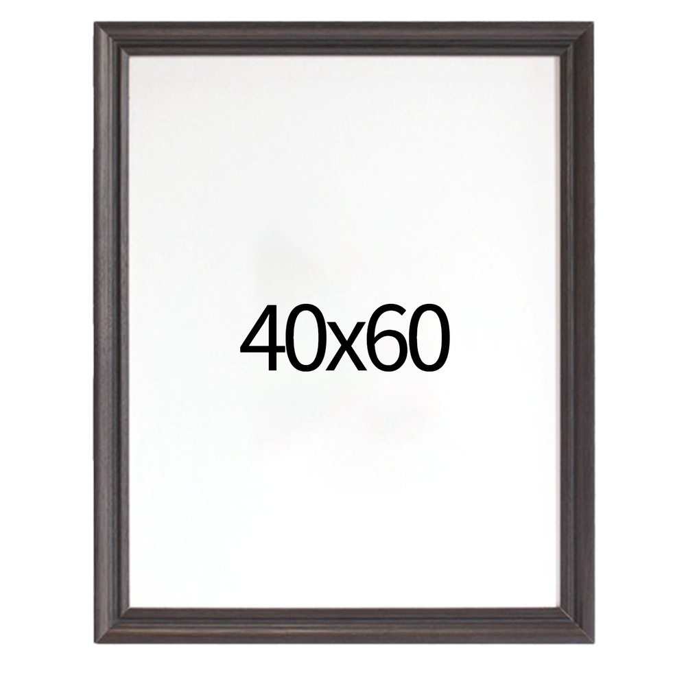 럭셔리 엔틱 원목액자 웨딩액자 우드 아크릴 프레임 스튜디오 틀 40x60 400x600mm, 블랙 - 메인 이미지