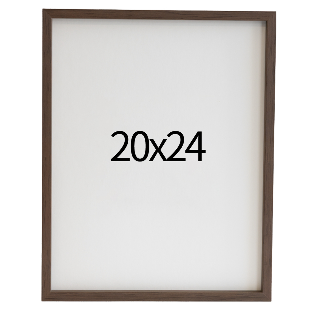리얼 12mm 원목액자 웨딩액자 그림 포스터 프레임 인테리어 20x24 508x609mm, 월넛 - 메인 이미지