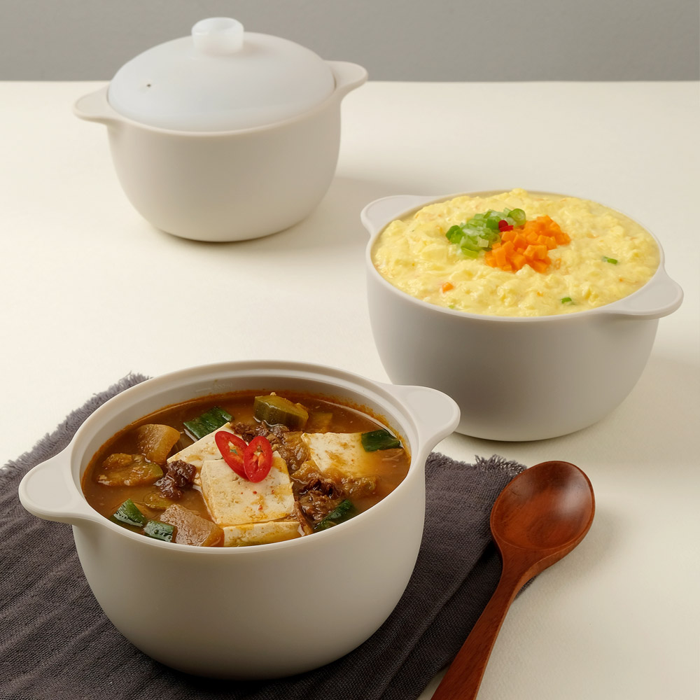 다용도 실리콘찜기 멀티 전자레인지 계란찜 이유식 800ml - 상세 이미지 2