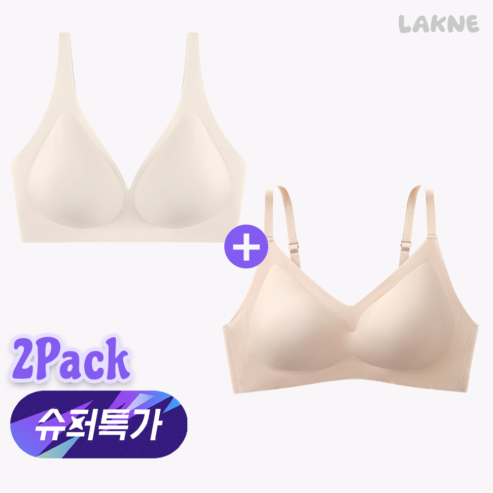 (슈퍼특가) 라크네 시그니처 브라 + 딥 브이넥 노와이어 속옷