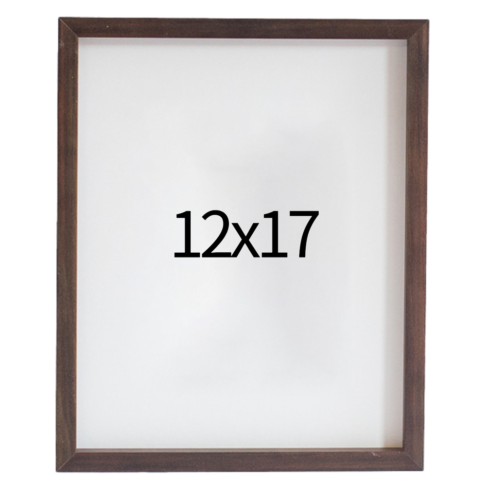 리얼 12mm 원목액자 웨딩액자 그림 포스터 프레임 인테리어 12x17 304x431mm, 진밤 - 메인 이미지