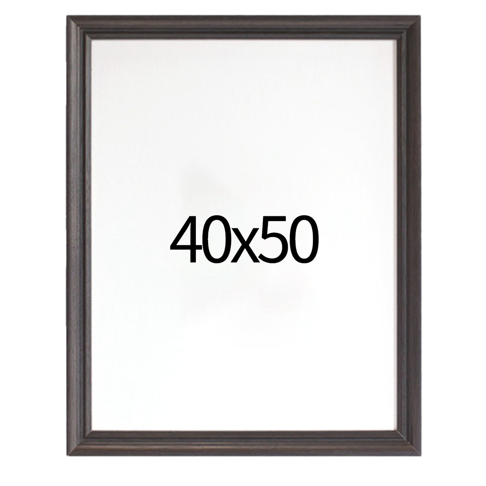 럭셔리 엔틱 원목액자 웨딩액자 우드 아크릴 프레임 스튜디오 틀 40x50 400x500mm, 블랙 - 메인 이미지