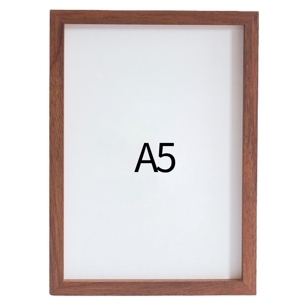 리얼 12mm 원목액자 웨딩액자 그림 포스터 프레임 인테리어 A5 148x210mm, 오크 - 메인 이미지