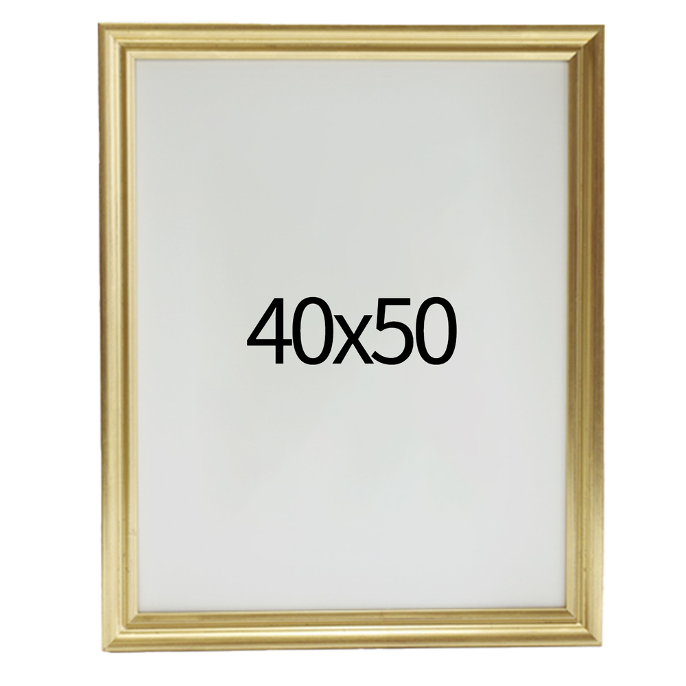 럭셔리 엔틱 원목액자 웨딩액자 우드 아크릴 프레임 스튜디오 틀 40x50 400x500mm, 골드 - 메인 이미지