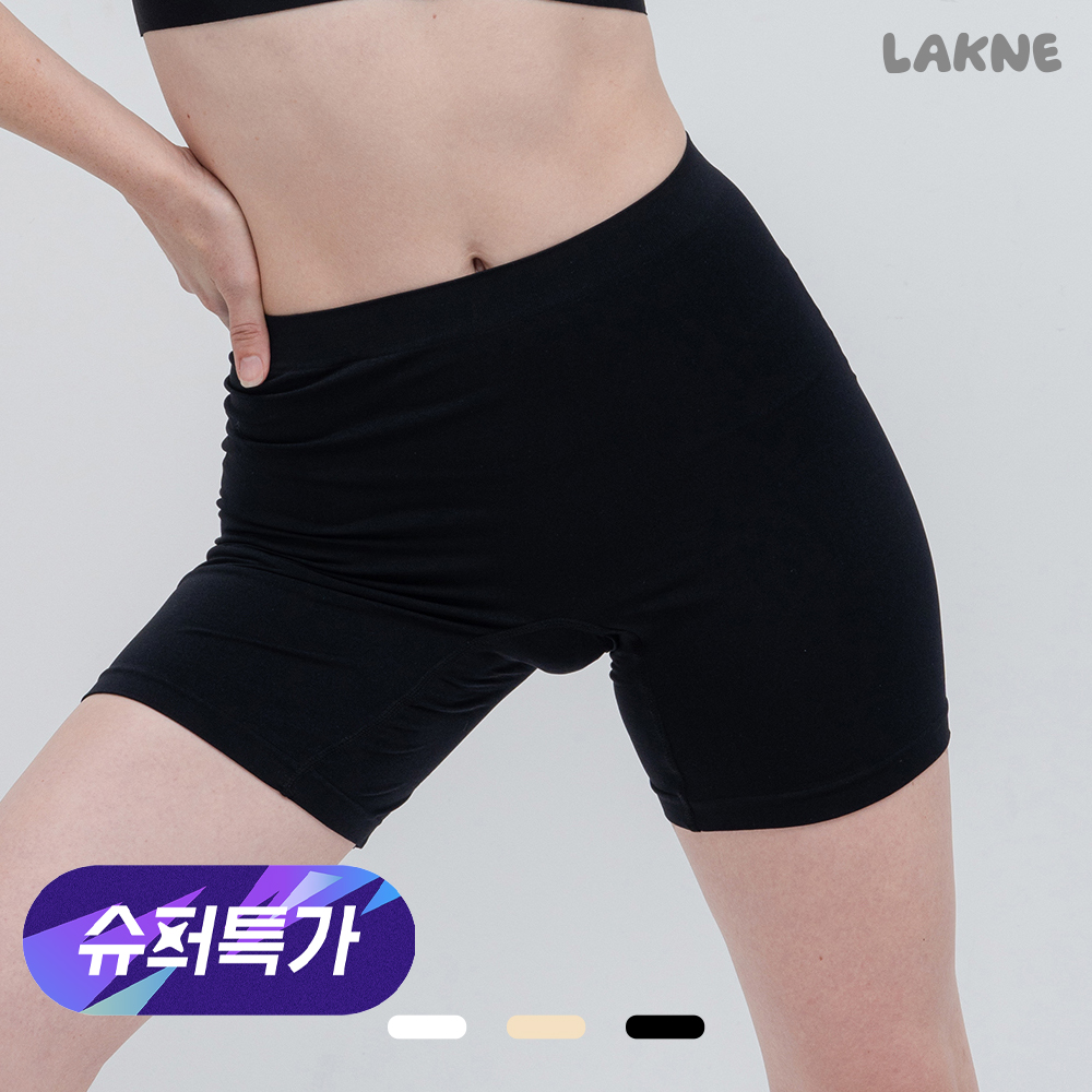 슬리밍 하이웨스트 롱 사각 여성 순면 드로즈 사각 빅사이즈 순면 드로즈 팬티 속바지 - 메인 이미지