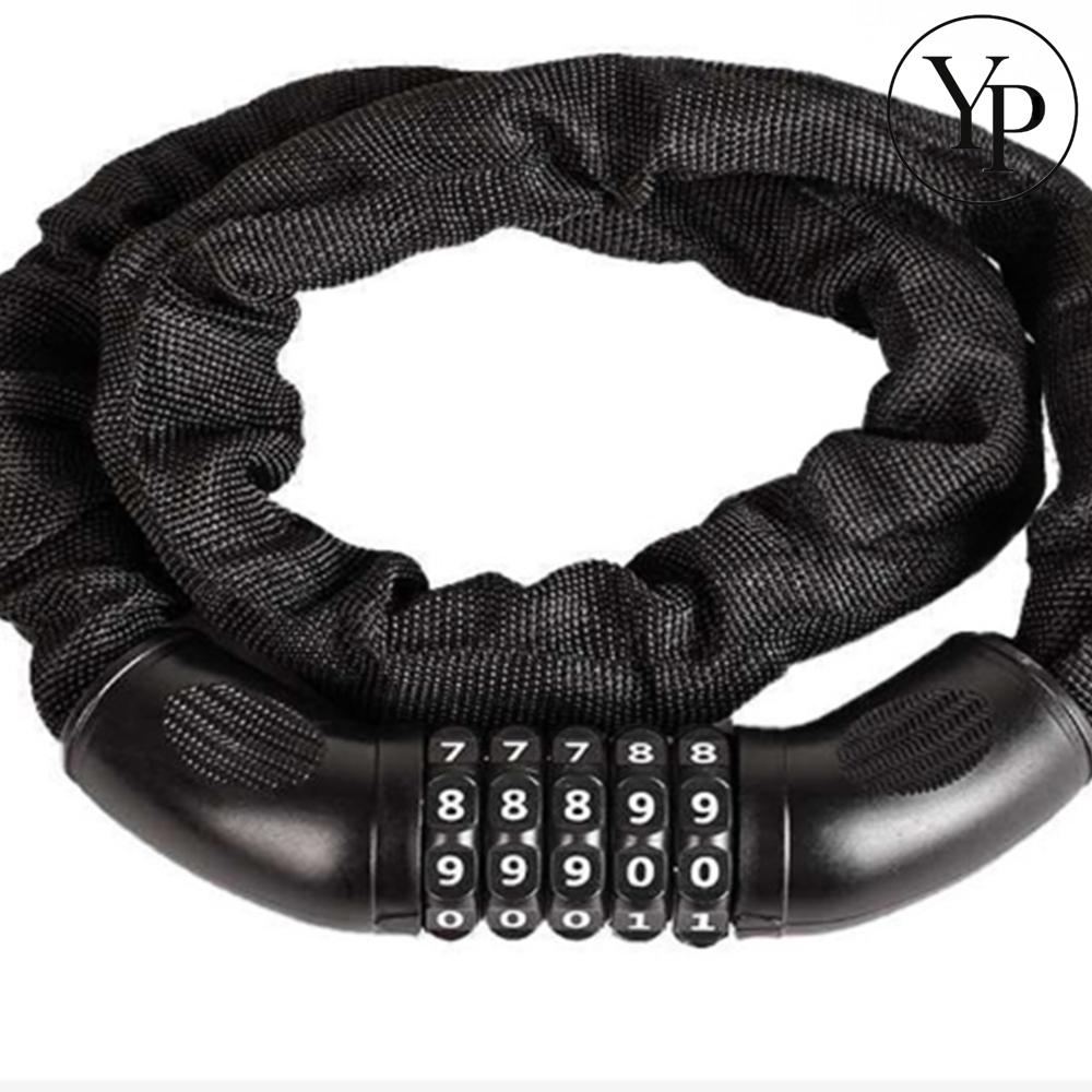 오토바이 비밀번호 자물쇠 유모차 자전거 경량 와이어락 회전 도난방지 키패드