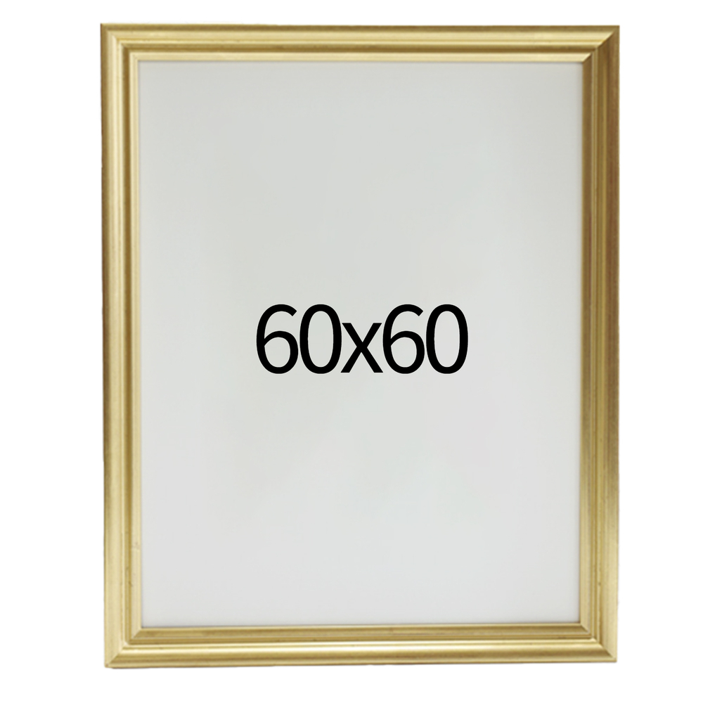 럭셔리 엔틱 원목액자 웨딩액자 우드 아크릴 프레임 스튜디오 틀 60x60 600x600mm, 골드 - 메인 이미지