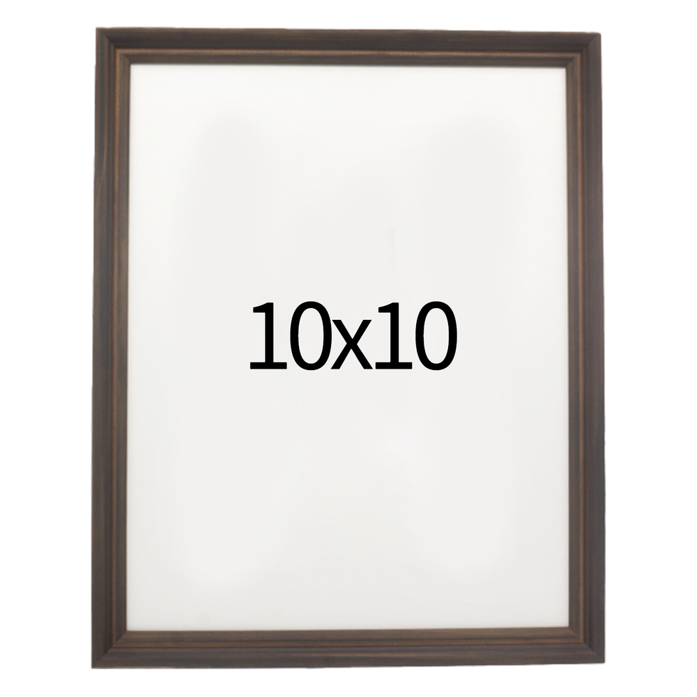 럭셔리 엔틱 원목액자 웨딩액자 우드 아크릴 프레임 스튜디오 틀 10x10 254x254mm, 진밤 - 메인 이미지