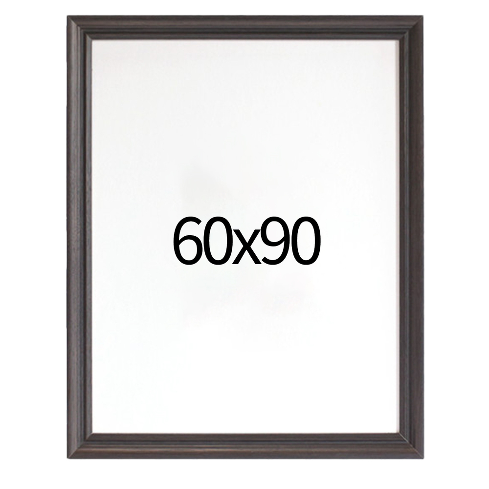 럭셔리 엔틱 원목액자 웨딩액자 우드 아크릴 프레임 스튜디오 틀 60x90 600x900mm, 블랙 - 메인 이미지