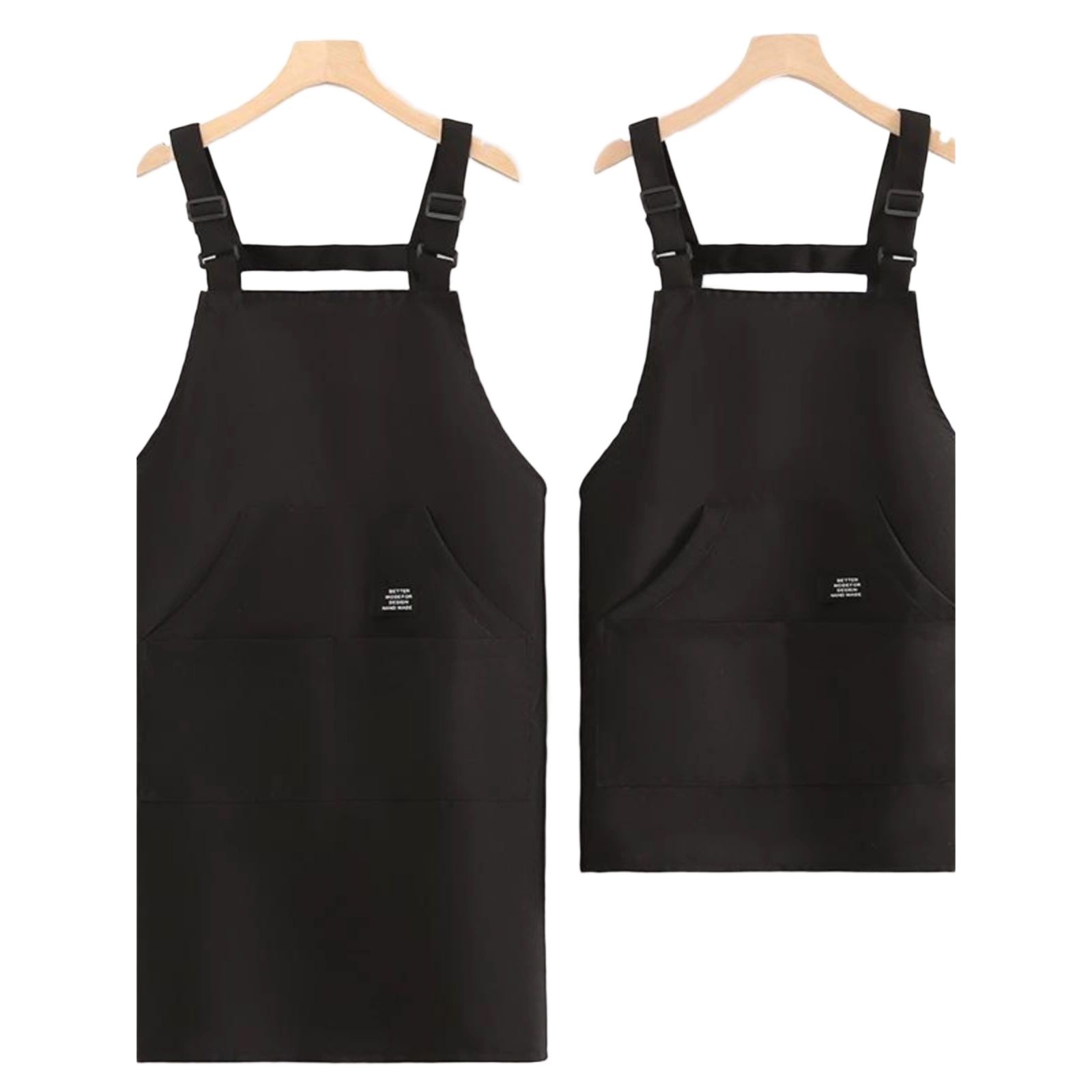숏앞치마 식당 카페 미용실 작업용 발수 주방 작업복 업소용 롱-블랙 - 상세 이미지 5