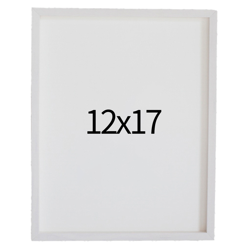 리얼 12mm 원목액자 웨딩액자 그림 포스터 프레임 인테리어 12x17 304x431mm, 화이트 - 메인 이미지