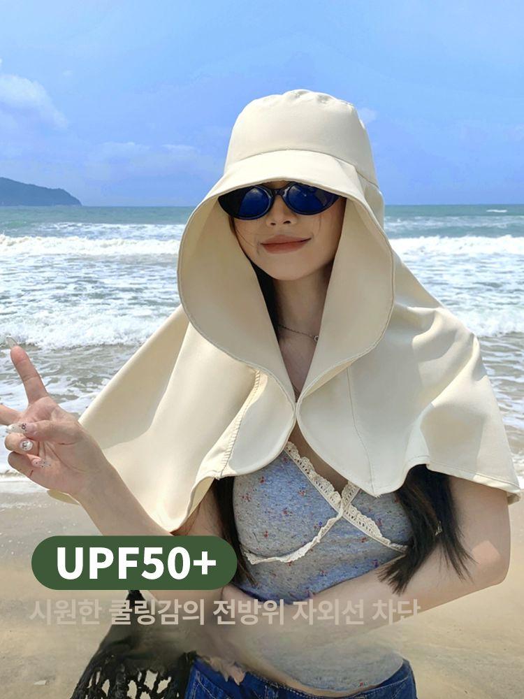여름모자 비치모자 해변가 해변모자 바캉스 자외선 챙모자 와이드챙 여름 밀짚 휴양지 챙 컴포트 베이직 조절 가능 - 상세 이미지 2