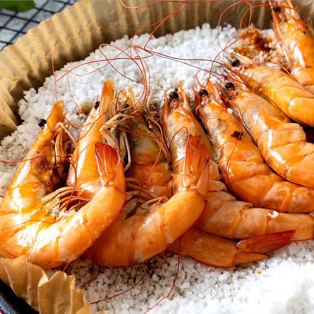 신안 임자도 흰다리새우 소금구이 활 왕새우 500g 새우철 - 상세 이미지 3