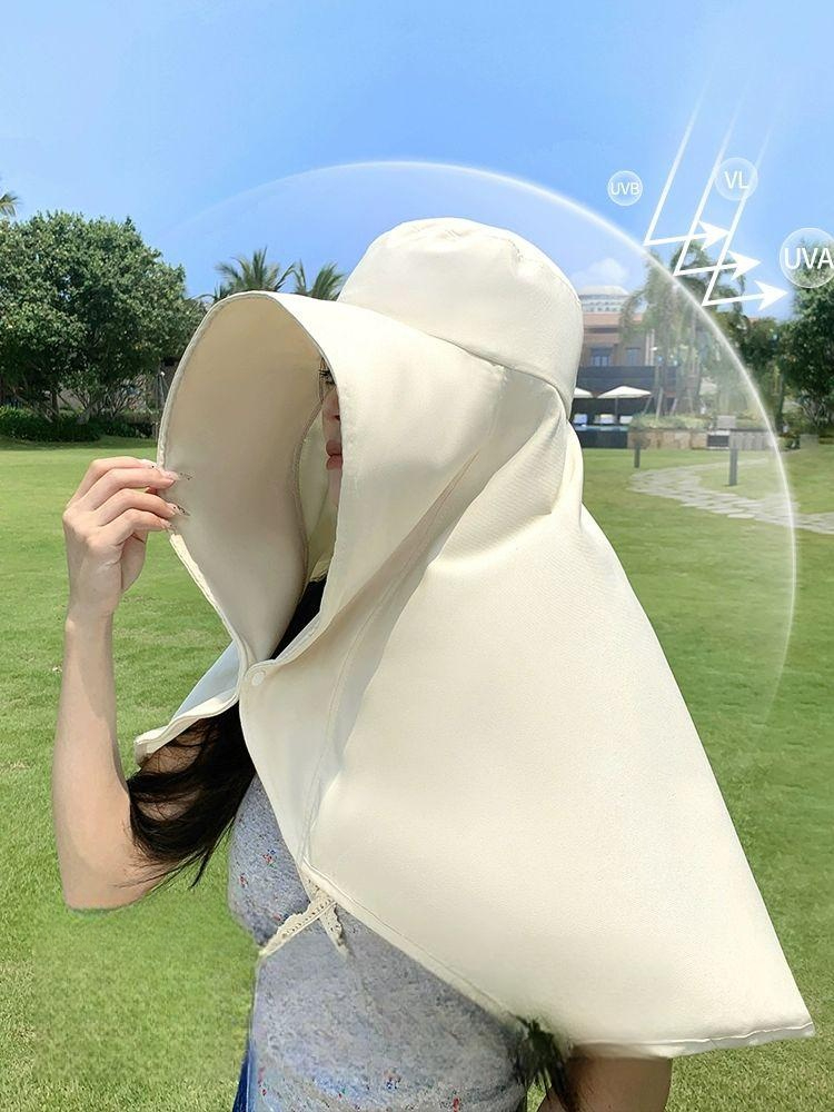 여름모자 비치모자 해변가 해변모자 바캉스 자외선 챙모자 와이드챙 여름 밀짚 휴양지 챙 컴포트 베이직 조절 가능 - 상품 이미지