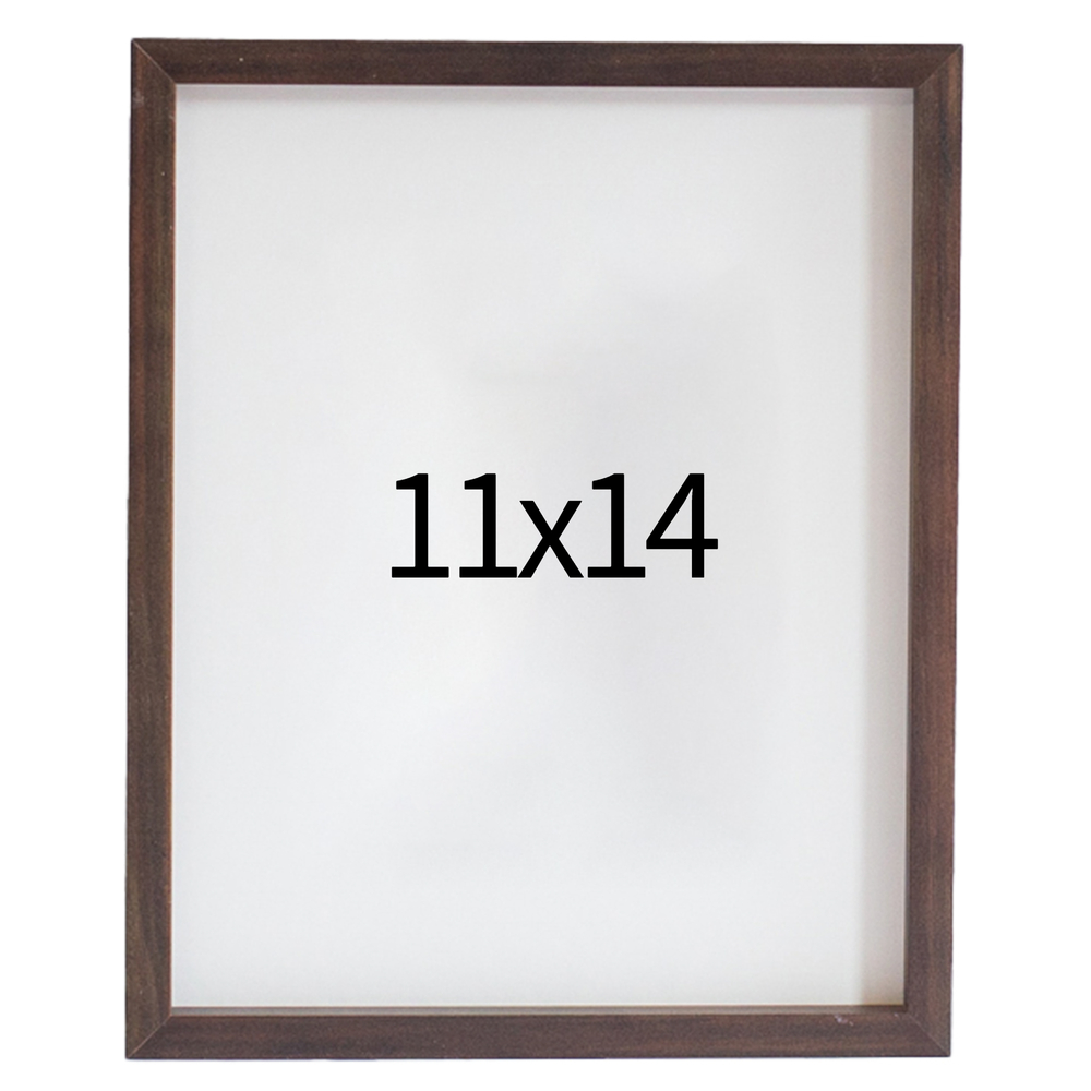 리얼 12mm 원목액자 웨딩액자 그림 포스터 프레임 인테리어 11x14 279x355mm, 진밤 - 메인 이미지