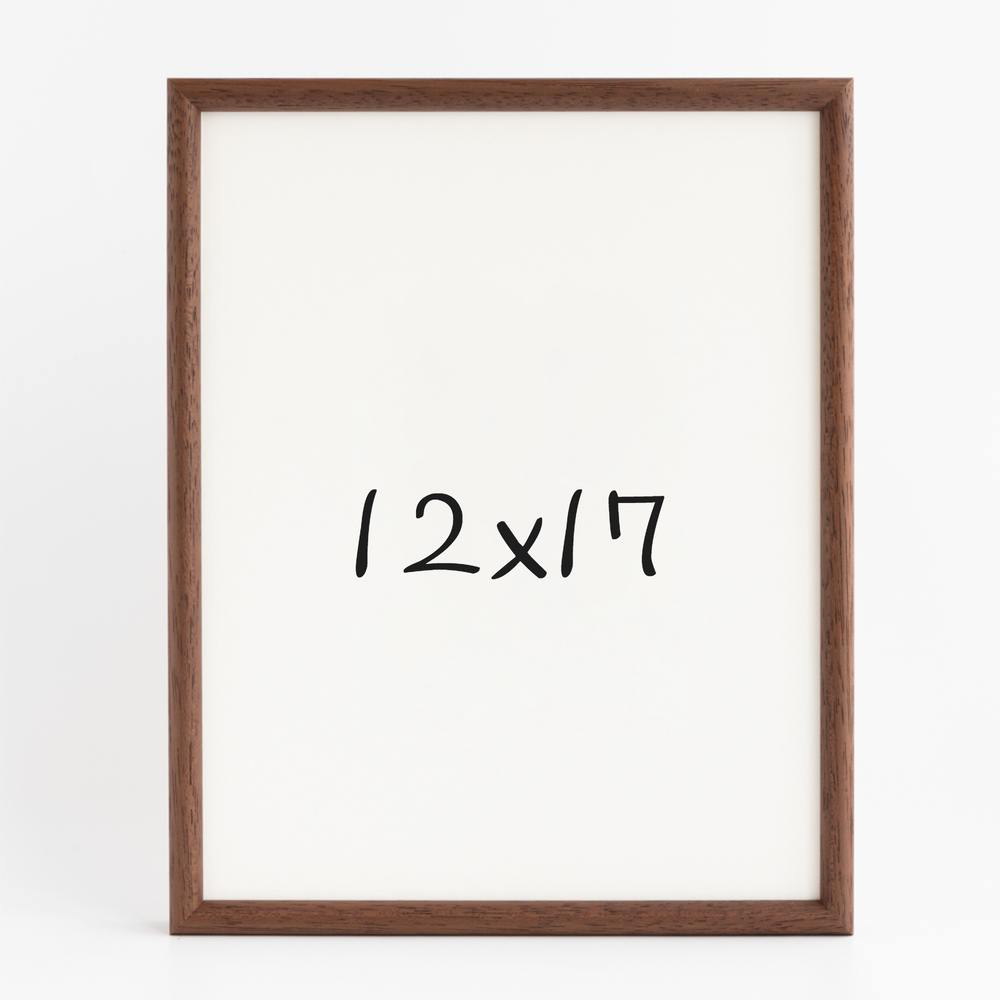 프리미엄 라운드 원목액자 웨딩액자 그림 포스터 프레임 인테리어 12x17 304x431mm, 샴페인 - 메인 이미지