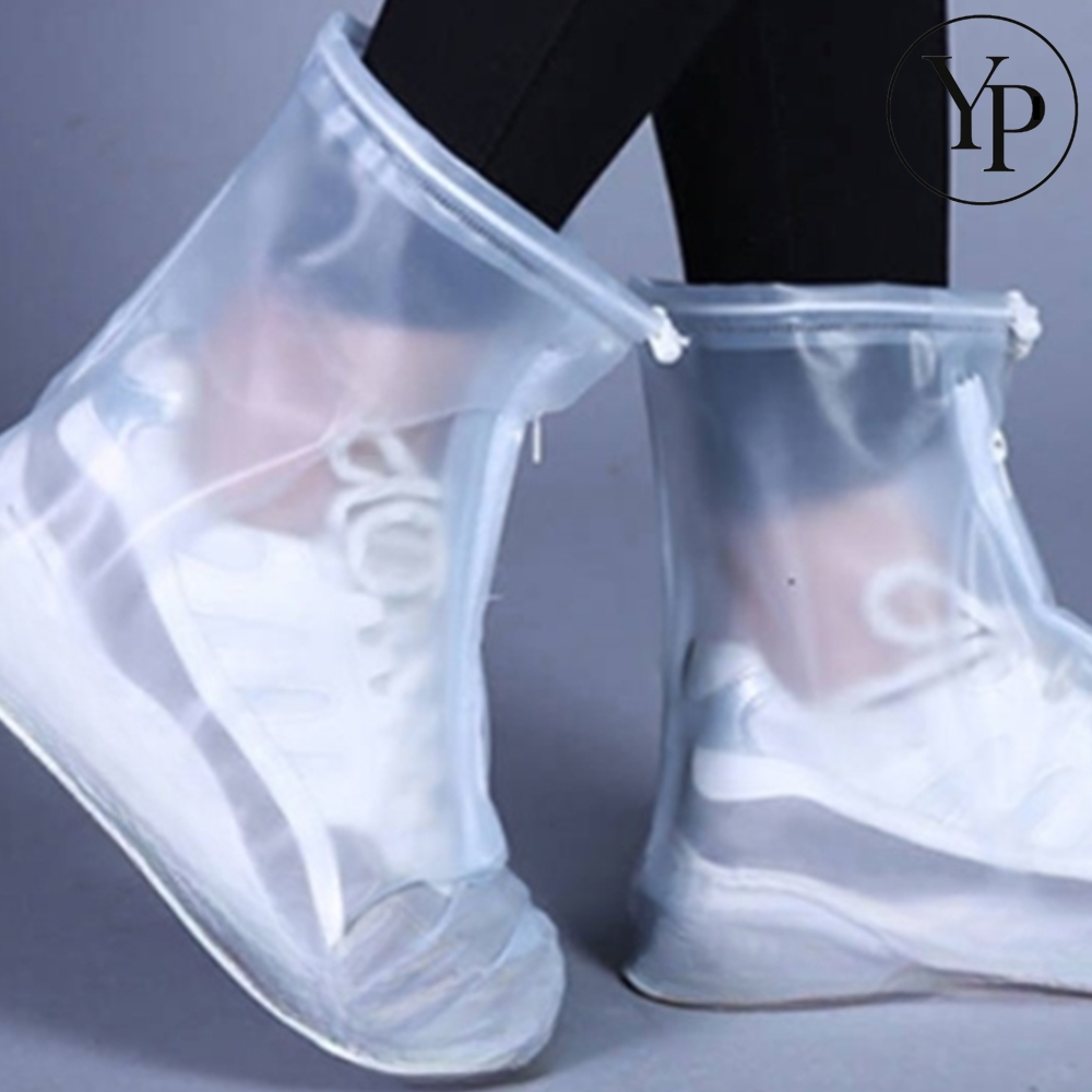 신발 방수 커버 장화 PVC 깁스 슈커버 장마대비 양말처럼 씌우는 캡 - 메인 이미지