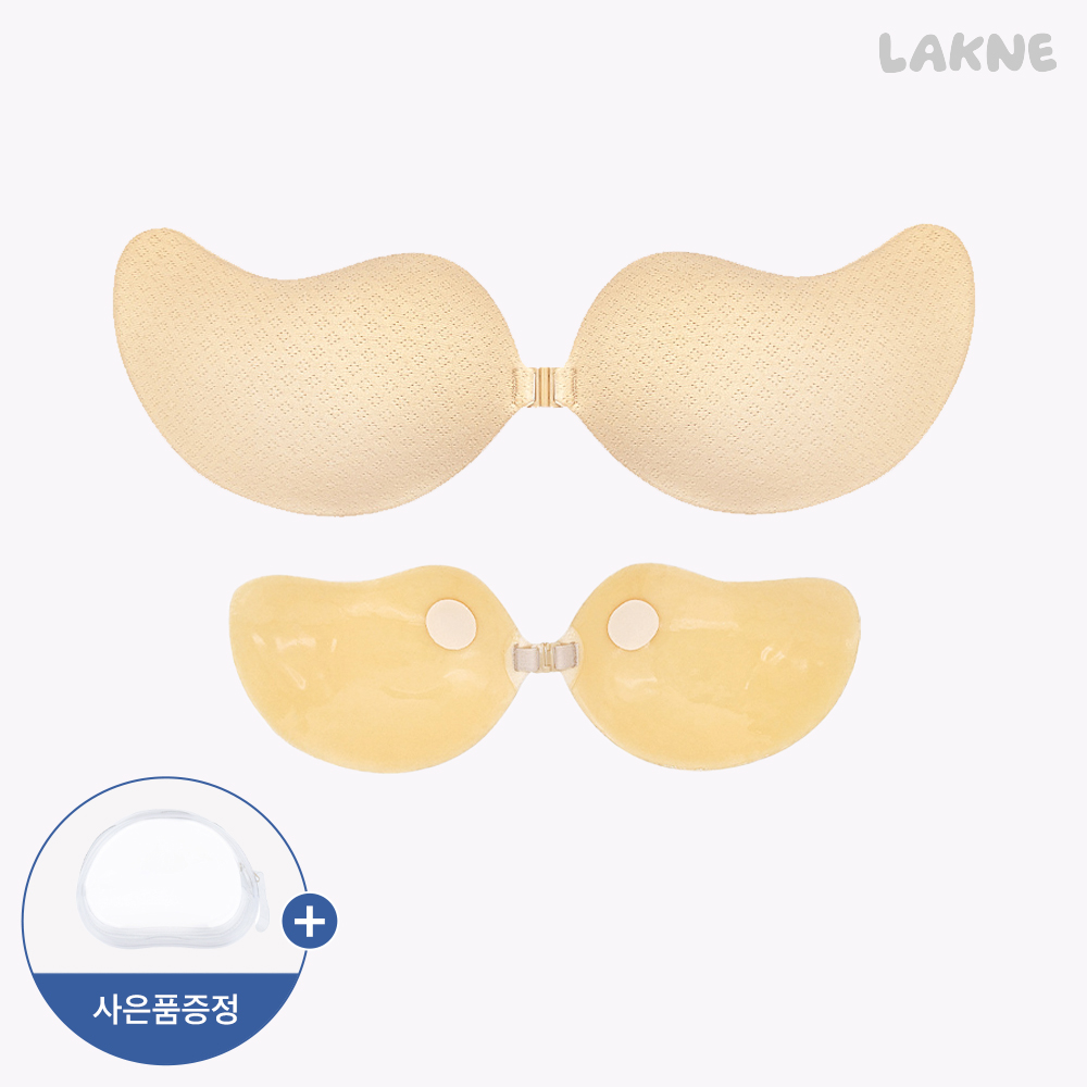 라크네 스킨핏 수영복 비키니 웨딩 접착 앞후크 붙이는 누드 브라 vol 2 - 메인 이미지