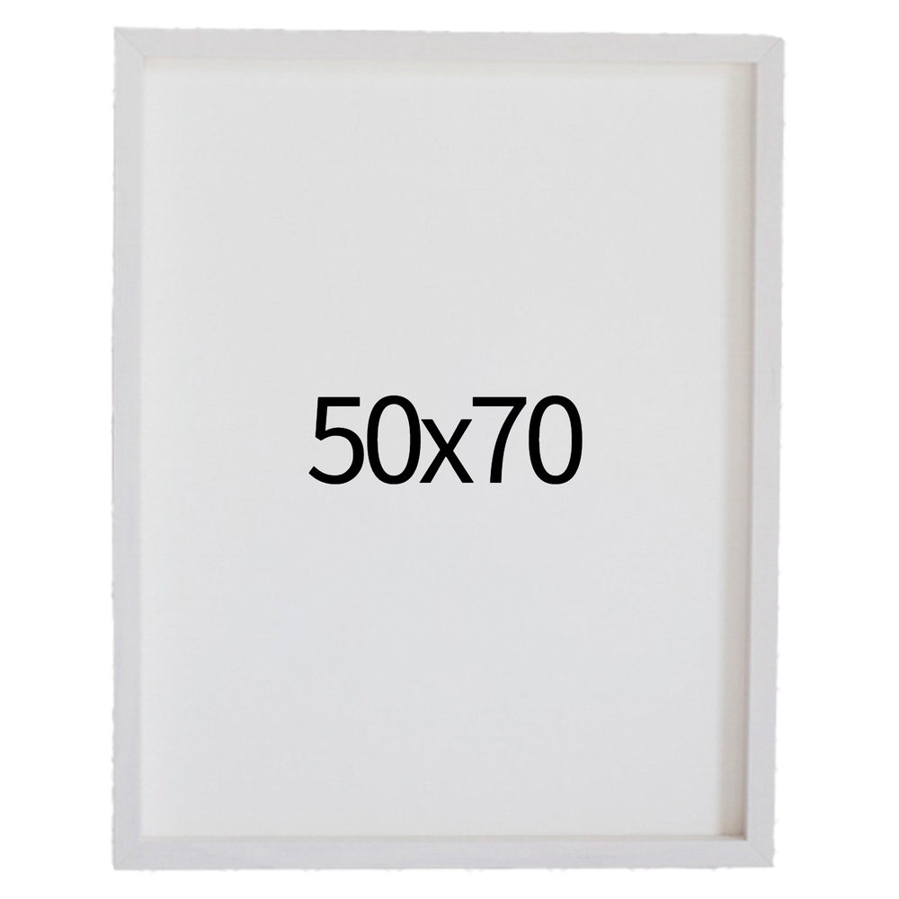 리얼 12mm 원목액자 웨딩액자 그림 포스터 프레임 인테리어 50x70 500x700mm, 화이트 - 상품 이미지