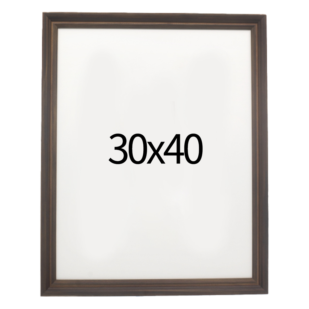 럭셔리 엔틱 원목액자 웨딩액자 우드 아크릴 프레임 스튜디오 틀 30x40 300x400mm, 진밤 - 메인 이미지