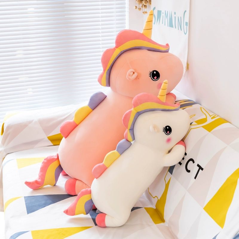 유니콘 애착 쿠션 화이트 필로우 대형 모찌 인형 수면 핑크 40cm 화이트 40cm 컬렉션주목-이벤트가격 - 상세 이미지 3