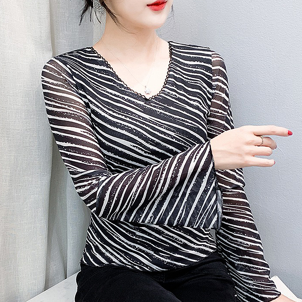 여성 라인댄스 의상 상의 라인댄스복 옷 글램지브라탑 - 상세 이미지 4