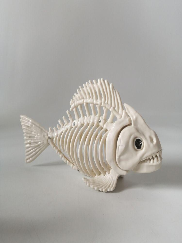 해골 리얼 호러 모형 플리스 장식품 할로윈 소품 데코용 신형 해골 박쥐 52g30x17x5cm - 상세 이미지 3