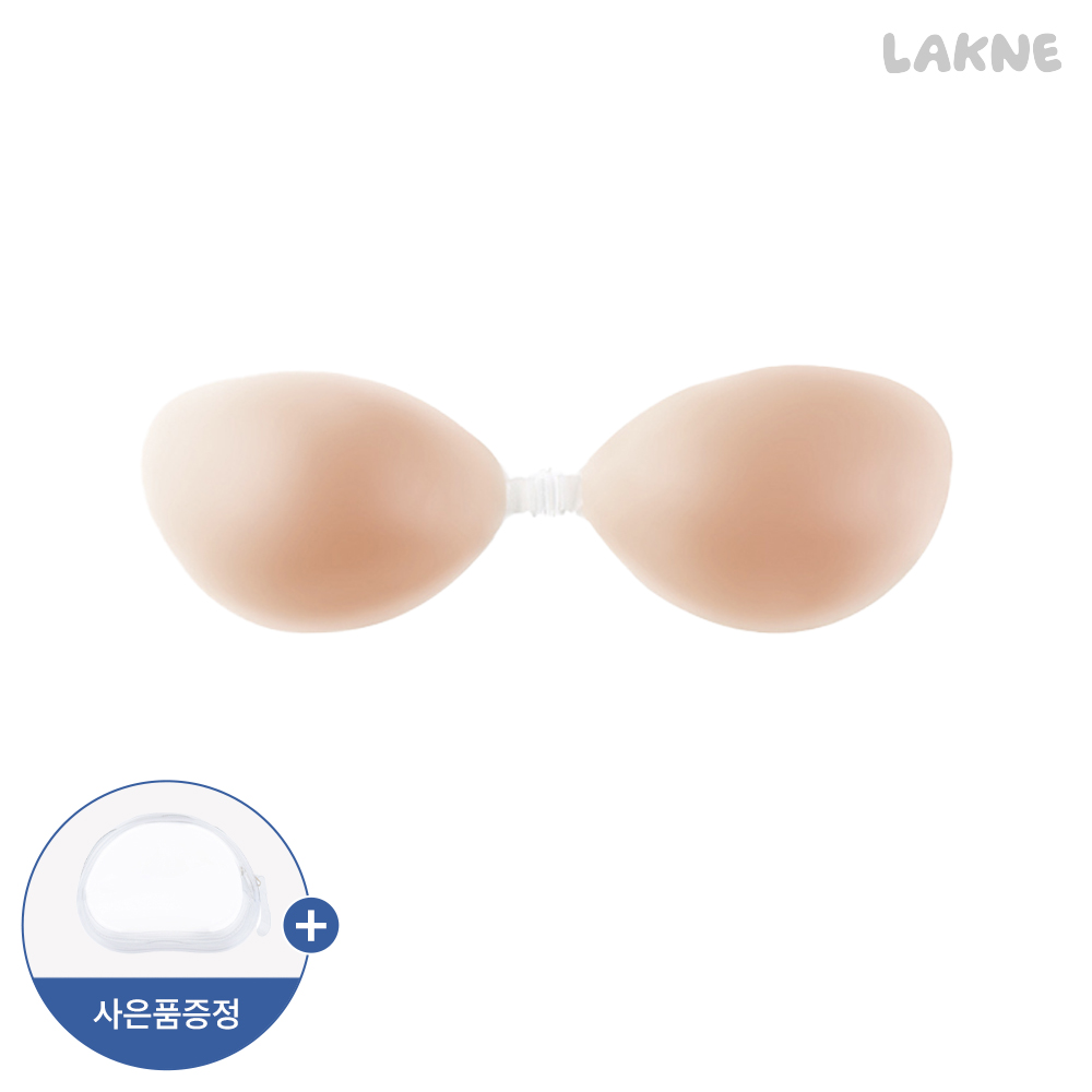 라크네 실리콘 접착 홑겹 수영 비키니 웨딩 누드 붙이는 앞후크 뽕 브라 제품 이미지