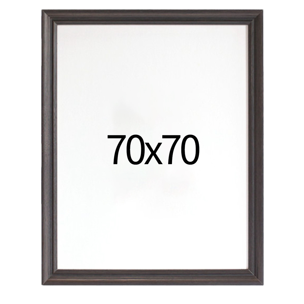 럭셔리 엔틱 원목액자 웨딩액자 우드 아크릴 프레임 스튜디오 틀 70x70 700x700mm, 블랙 - 메인 이미지
