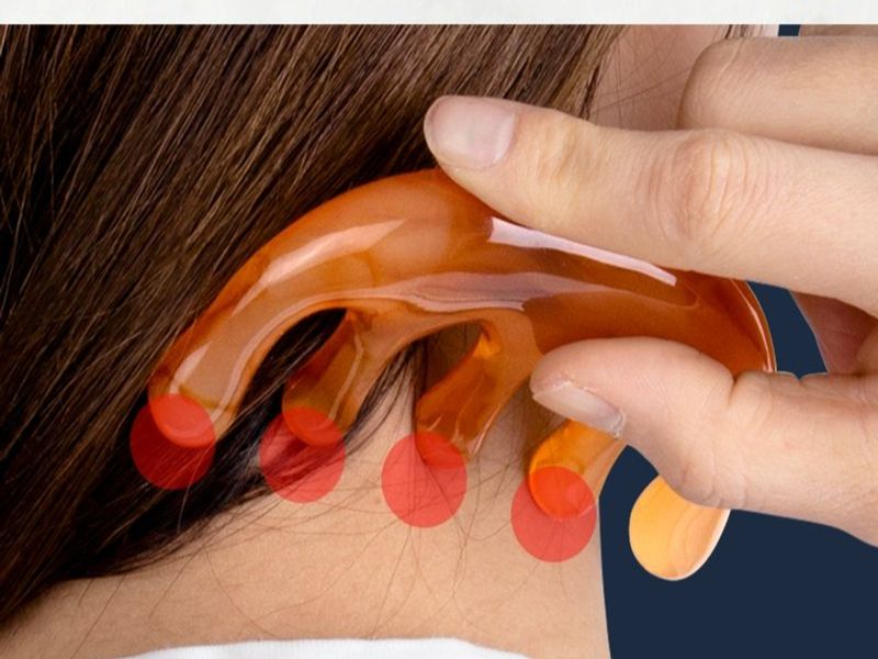 두피괄사 빗 승모근 이빨 세라믹 지압 5개 마사지 얼굴 경락 마사지 빗 클래식 - 상품 이미지
