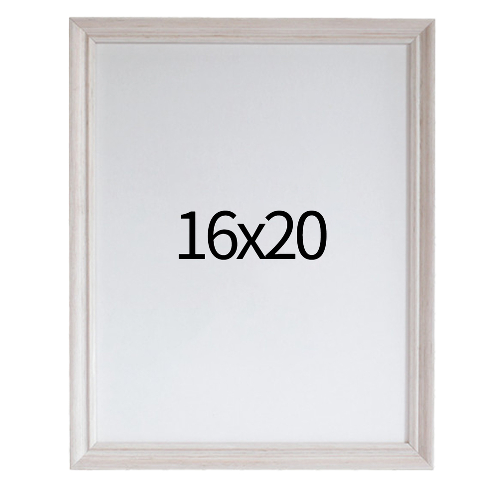 럭셔리 엔틱 원목액자 웨딩액자 우드 아크릴 프레임 스튜디오 틀 16x20 406x508mm, 화이트 - 메인 이미지