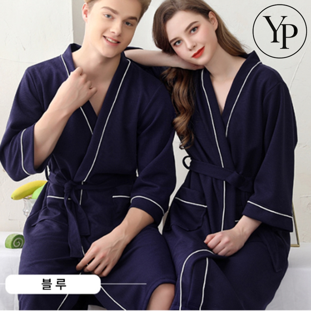 와이드 샤워 가운 남성 여성 사계절 호텔 클래식 사우나 골프 라운딩 랩