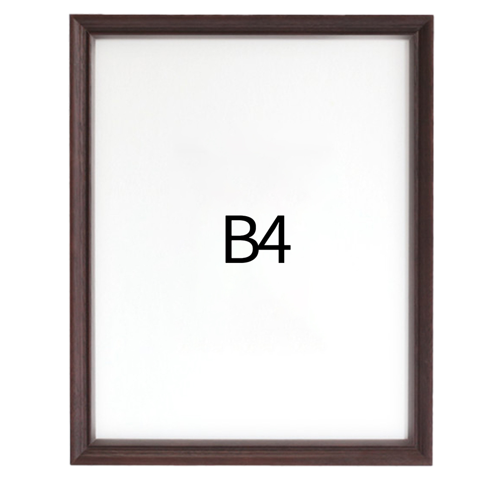 럭셔리 엔틱 원목액자 웨딩액자 우드 아크릴 프레임 스튜디오 틀 B4 257x364mm, 샴페인 - 메인 이미지