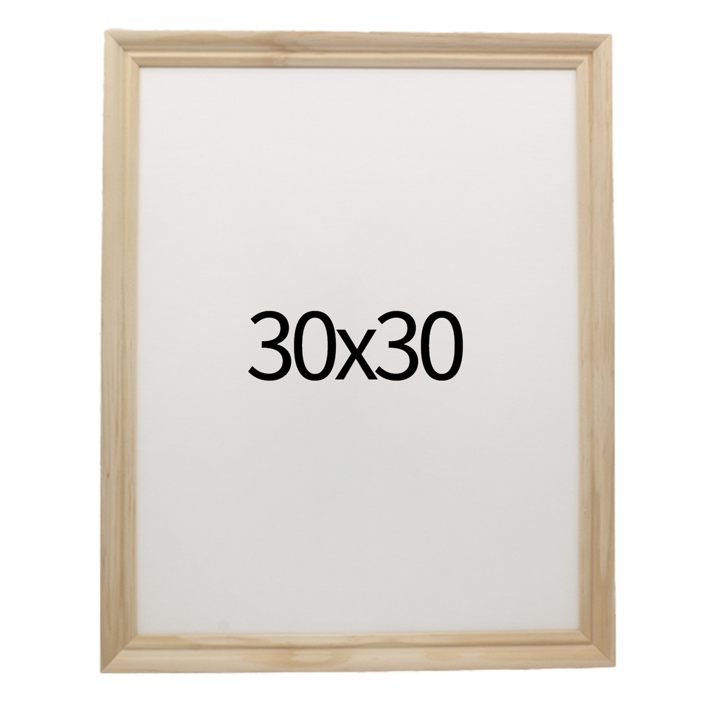 럭셔리 엔틱 원목액자 웨딩액자 우드 아크릴 프레임 스튜디오 틀 30x30 300x300mm, 내츄럴 - 메인 이미지