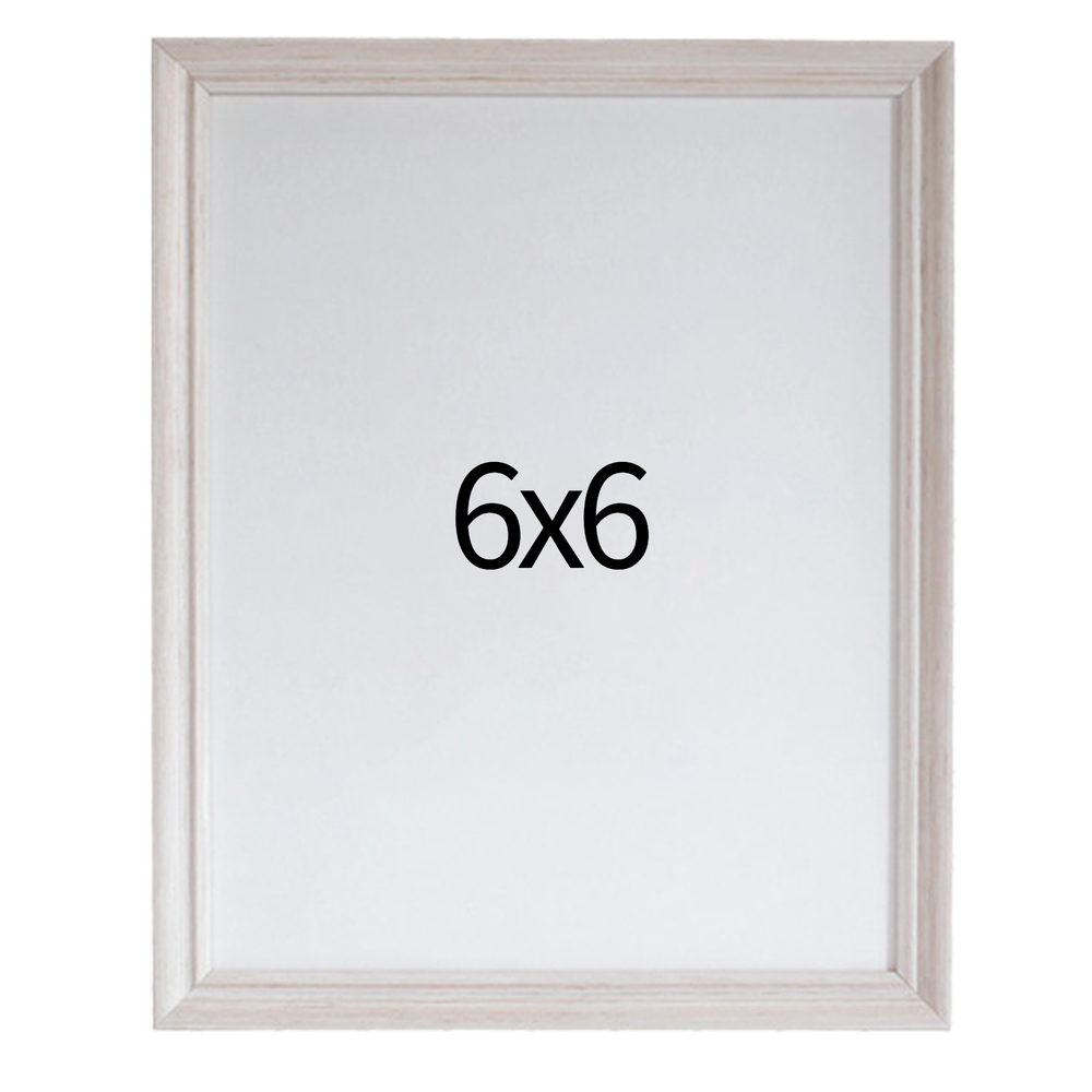 럭셔리 엔틱 나무액자 사진액자 웨딩 포토테이블 사진인화 탁상 6x6 152x152mm, 화이트 - 메인 이미지