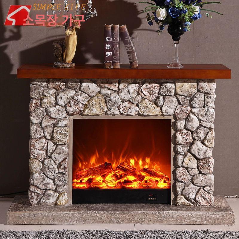 벽난로 모형 받침대 산장 웨당 콘솔 장식장 소품 인테리어소품 벽난로장식 벽장식 크리스마스 코어가 없는 1.3m 벽난로 맨틀 - 상세 이미지 3