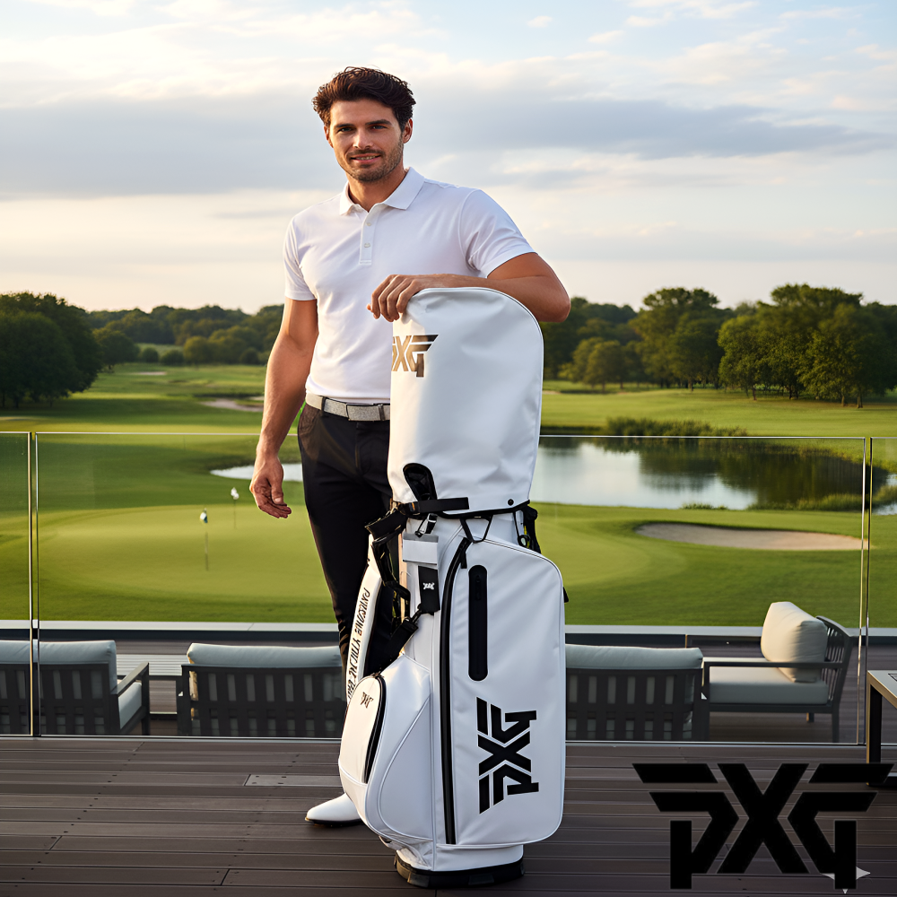 PXG 엘리트 화이트 스탠드백 경량 프리미엄 골프백