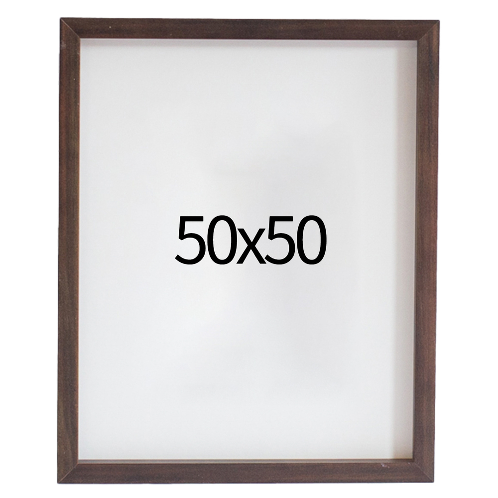 리얼 12mm 원목액자 웨딩액자 그림 포스터 프레임 인테리어 50x50 500x500mm, 진밤 - 메인 이미지