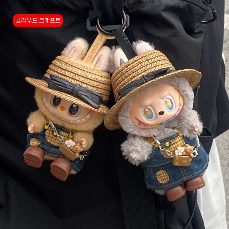 라부부 더몬스터즈 3세대 키링 인형 옷 꾸미기 의상 밀집 모자 멜방 앞치마 - 상세 이미지 2