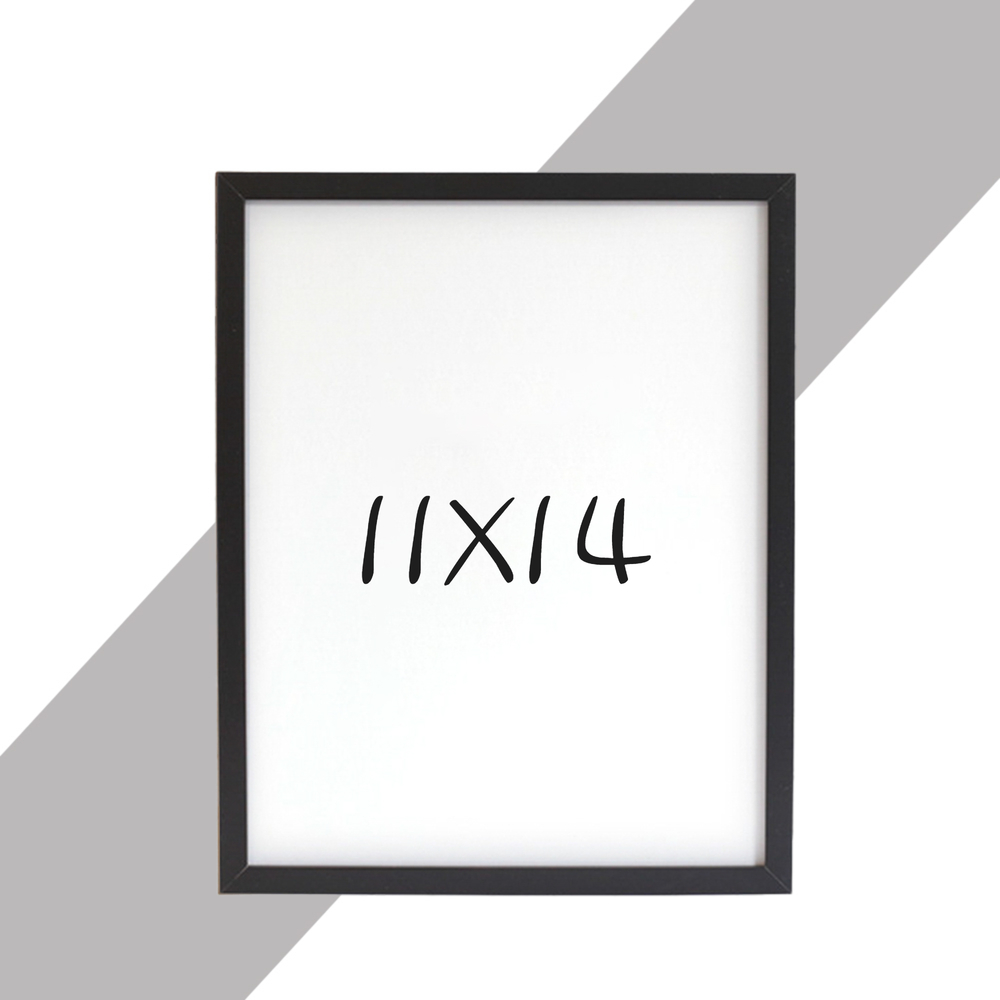 15mm 원목액자 웨딩액자 우드 아크릴 프레임 스튜디오 틀 11x14 279x355mm, 블랙 - 메인 이미지