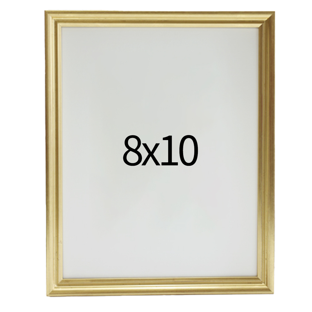럭셔리 엔틱 나무액자 사진액자 웨딩 포토테이블 사진인화 탁상 8x10 203x254mm, 골드 - 메인 이미지
