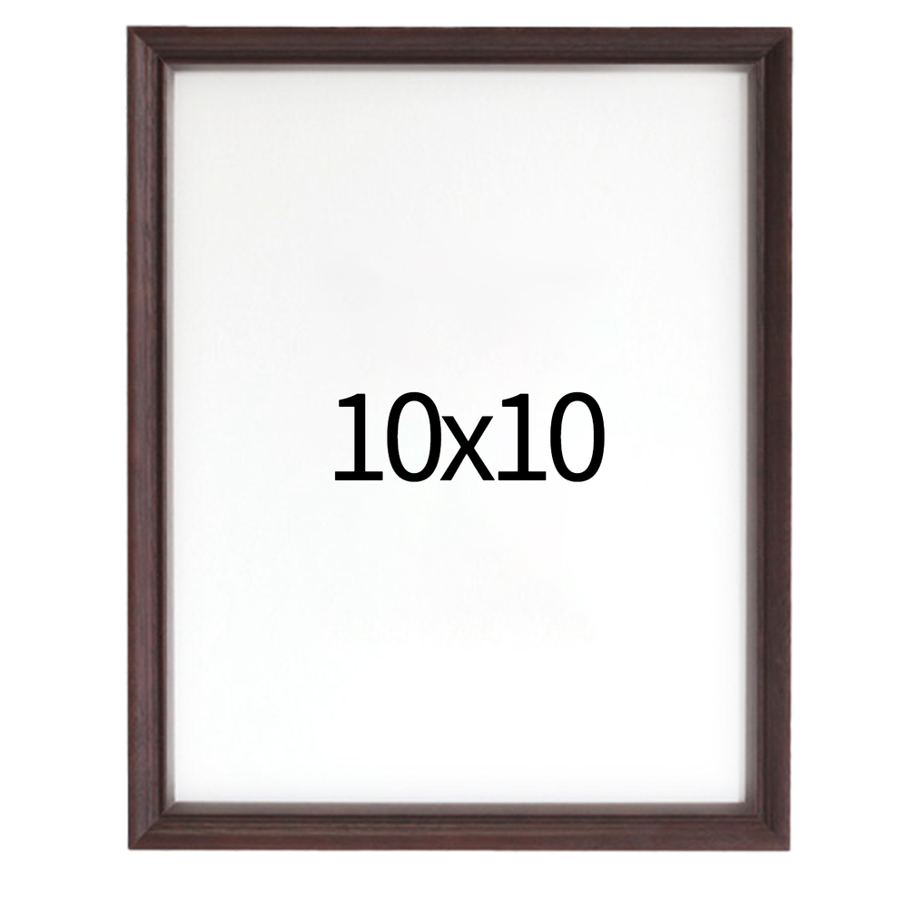 럭셔리 엔틱 원목액자 웨딩액자 우드 아크릴 프레임 스튜디오 틀 10x10 254x254mm, 샴페인 - 메인 이미지