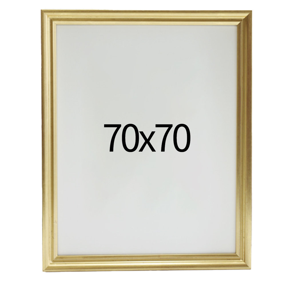 럭셔리 엔틱 원목액자 웨딩액자 우드 아크릴 프레임 스튜디오 틀 70x70 700x700mm, 골드 - 메인 이미지