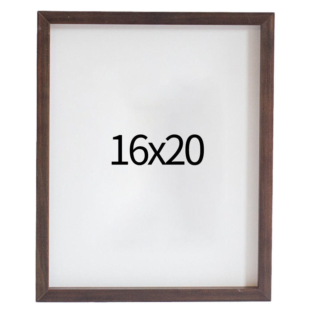 리얼 12mm 원목액자 웨딩액자 그림 포스터 프레임 인테리어 16x20 406x508mm, 진밤 - 메인 이미지