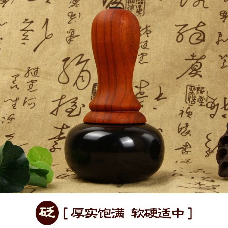 스톤 마사지 안마돌 핫 온열 괄사 맛사지돌 복부 바닥 기본 원바닥 직경 약 8cm - 상세 이미지 5