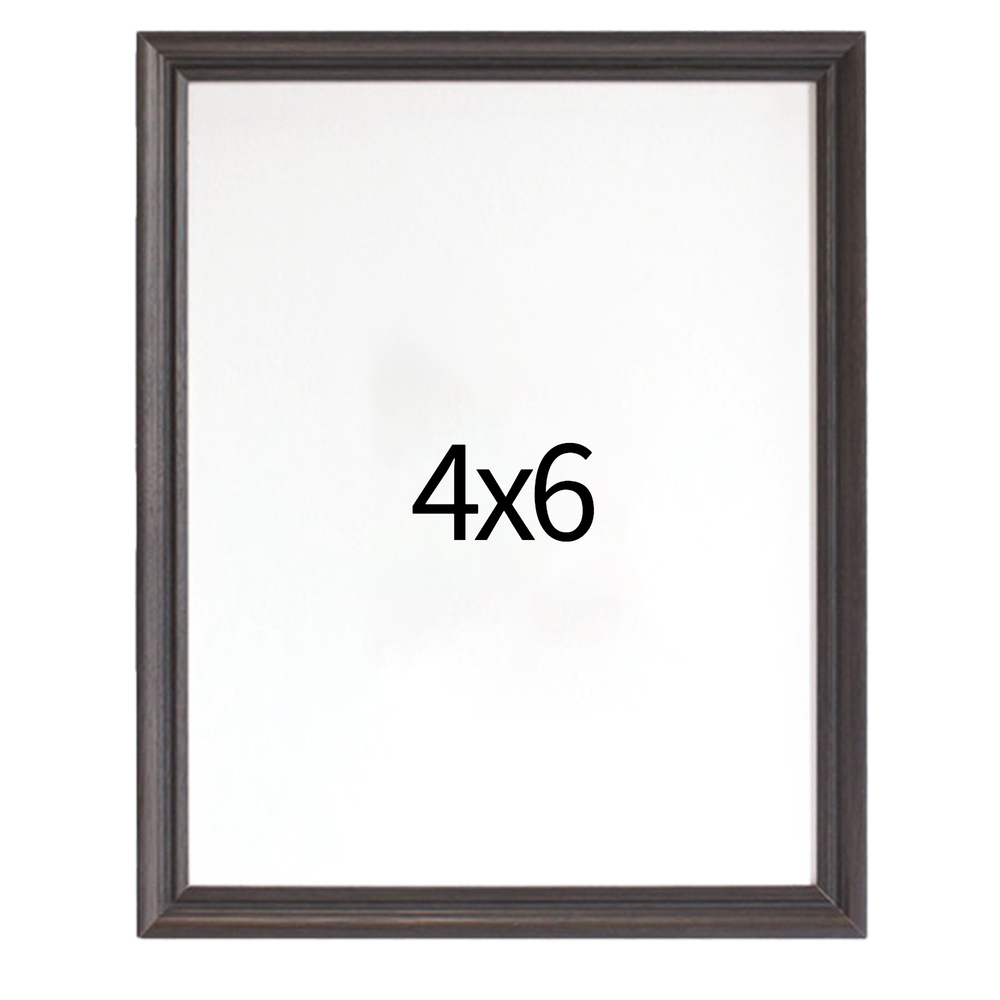 럭셔리 엔틱 나무액자 사진액자 웨딩 포토테이블 사진인화 탁상 4x6 101x152mm, 블랙 - 메인 이미지