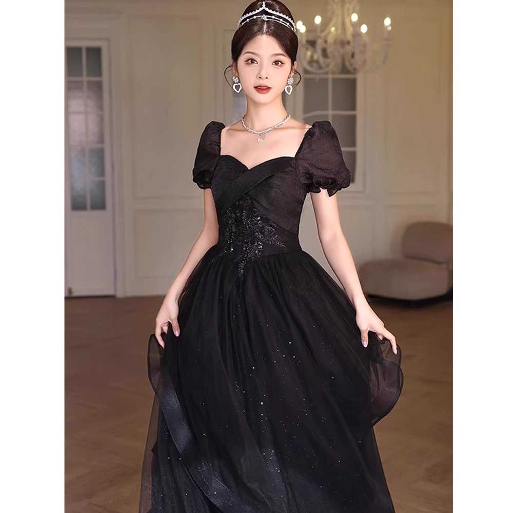 연주복 드레스 파티드레스 원피스 2부 행사복 블랙 - 상세 이미지 3