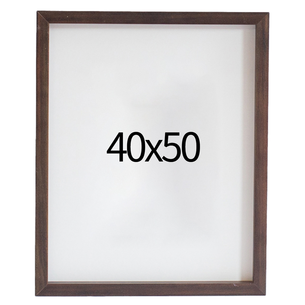리얼 12mm 원목액자 웨딩액자 그림 포스터 프레임 인테리어 40x50 400x500mm, 진밤 - 메인 이미지